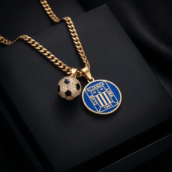 Cadena Alianza Lima Gold – Edición Balón Diamantado