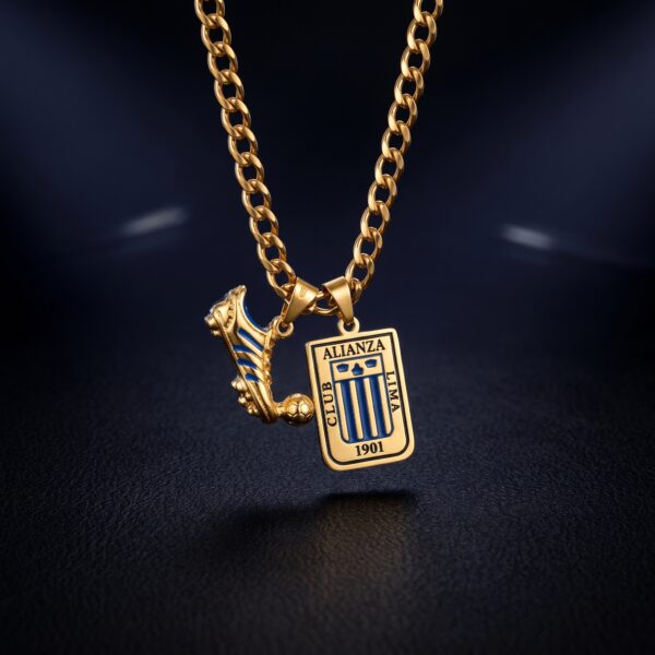 Collar Alianza Lima + Chimpún Gold