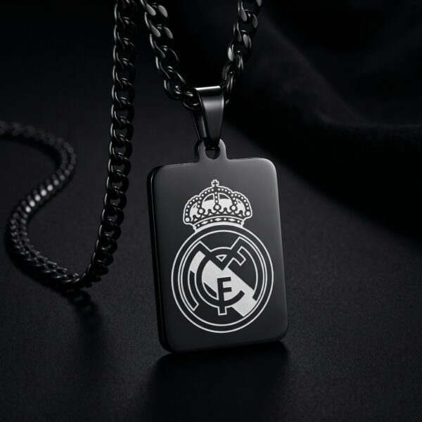 Collar Real Madrid Placa Negra