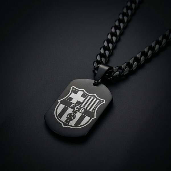 Collar FC Barcelona Placa Negra