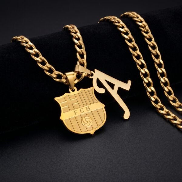Collar FC Barcelona + Letra Inicial
